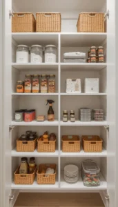 Install floor to ceiling shelves