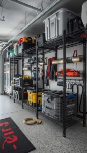 Install overhead racks