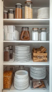 Install shelf dividers