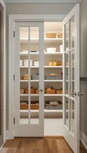 Keep pantry shelves organized