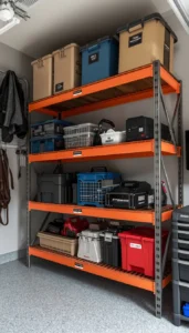 Label each shelf section