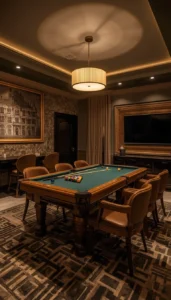 Luxury Lounge Style Game Room