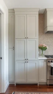 Match cabinet color with kitchen cabinets
