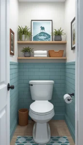 Match frame color with shelves