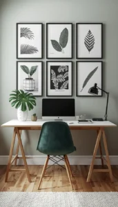 Match frames with the room color palette