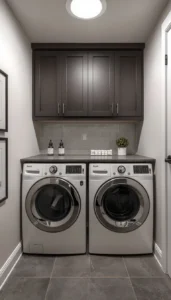 Modern Basement Laundry Room Design