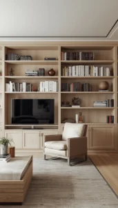 Modern Minimalist Home Library Style