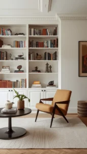 Modern Minimalist Home Library Style