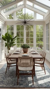 Modern Sunroom Dining Room Style