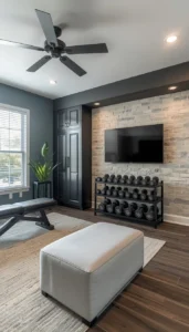 Multi Purpose Home Gym Room Design