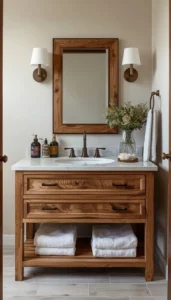 Natural Wood Vanity Design Ideas