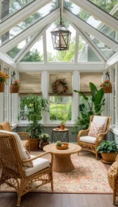 Nature Inspired Sunroom Decor