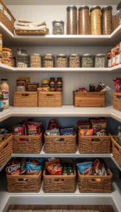 Organize snacks in one section