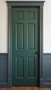 Paint the door in accent colors