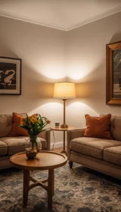 Place floor lamps near seating areas