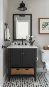 Select a vanity with unique color or texture