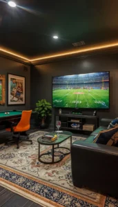 Sports Inspired Game Room Decor