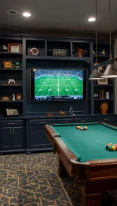 Sports Themed Game Room Decor