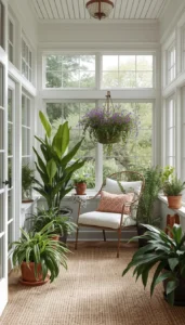 Sunroom Decor with Indoor Plants