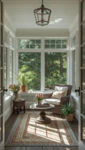 Sunroom Reading and Relaxation Corner