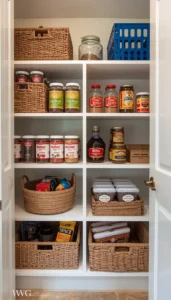 Use Open Pantry Shelves for Easy Visibility