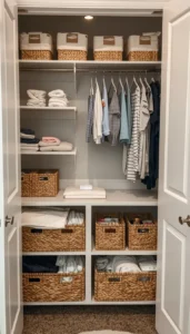 Use Small Baskets for Diapers
