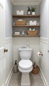 Use small baskets to organize essentials