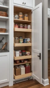 Use strong cabinet rails for durability