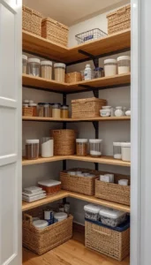 Use sturdy shelf materials for heavy items