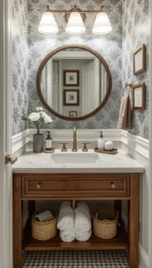 Use stylish soap dispensers and trays