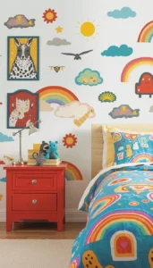 Use wall decals and murals