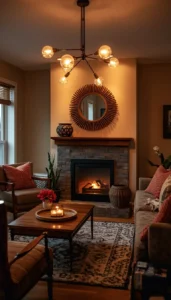 Use warm light bulbs for a relaxing feel