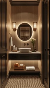 Use warm lighting for a welcoming feel