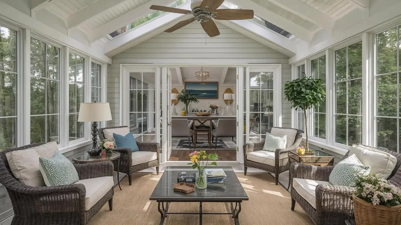 sunroom addition off living room