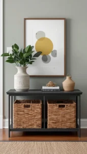Add Baskets or Bins Under the Table
