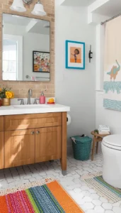 Add Colorful Towels and Mats