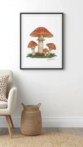 Add Mushroom Art Prints
