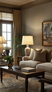 Add Table Lamps with Fabric Shades