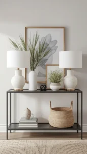 Add Varying Heights with Decor Pieces