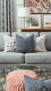 Add a Statement Center Pillow