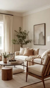 Blend Warm Neutrals with Subtle Hues