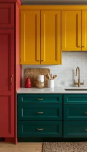 Bold Cabinet Colors That Create a Strong Focal Point