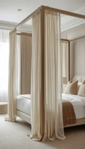 Canopy Style Curtain Beds for Elegant Design