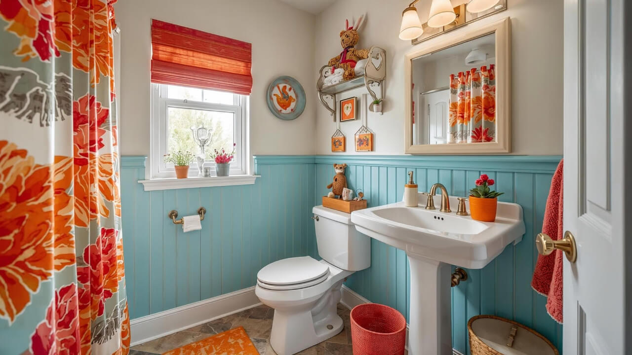 Colorful Kids Bathroom