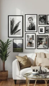 Combine Frames with Other Decor Elements