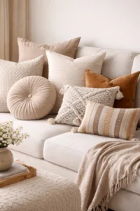 Combine Large and Small Pillows