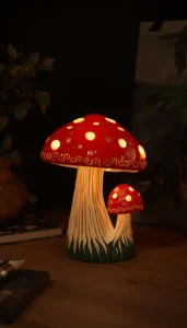 Create DIY Mushroom Lamps