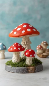 Create Small Decorative Mushroom Figurines