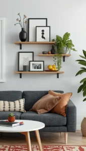 Floating Shelves for Functional Styling