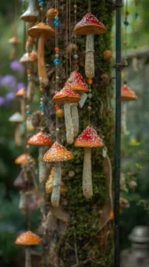 Hanging Mushroom Decor for Vertical Interest